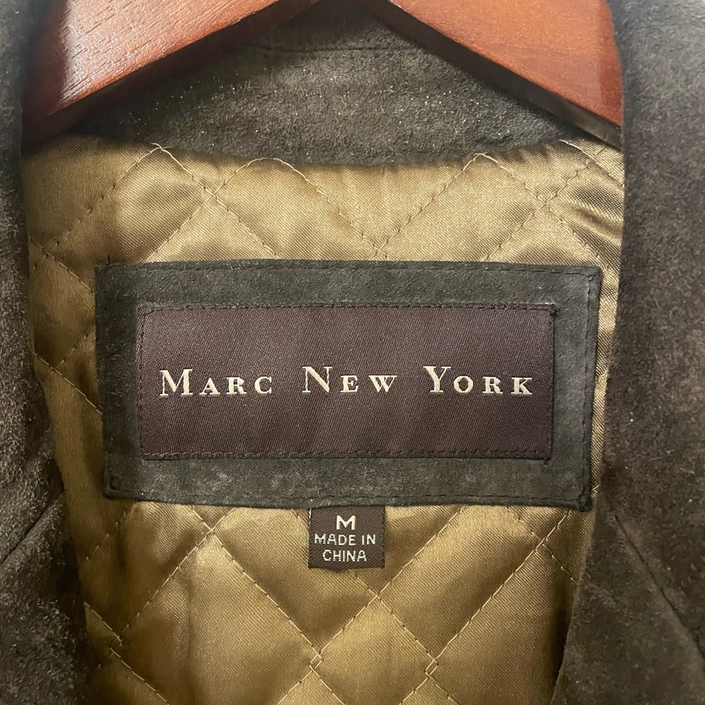 Marc New York Men’s Suede Leather Jacket (M)